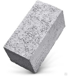 Блок керамзитобетонный полнотелый стеновой М75 190х188х390мм 