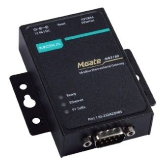 MGate MB3180 1-портовый преобразователь Modbus RTU/ASCII в Modbus TCP