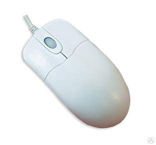 Антимикробная компьютерная мышь TKH-MOUSE-IP68-AM-SCROLL-WHITE-USB KH17272 