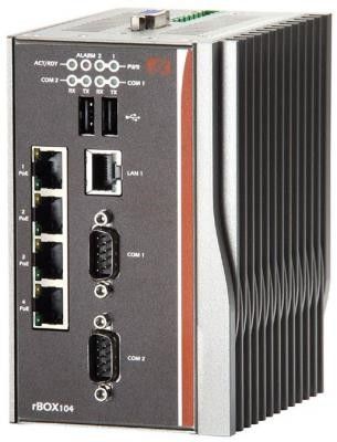 Встраиваемый компьютер на DIN-рейку rBOX104-FL1.33G-RC-DC