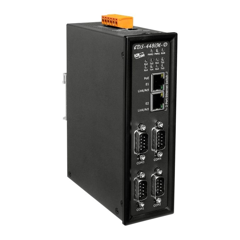 Интеллектуальный сервер RS-232/422/485 в Ethernet 4-портовый