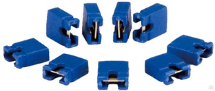 Кабель Mini jumper pack, шаг 2,54 мм, синий (10 шт. / Упаковка) 