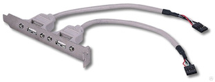 Кабель с планкой 2 x USB, 60см 19800-003101-200-RS 