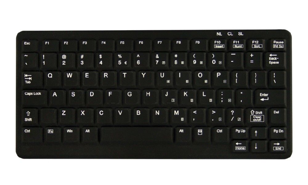 Клавиатура TKG-083-IP68-KGEH-BLACK-USB-US/CYR (KG25215)