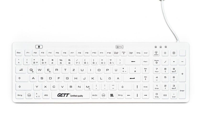 Клавиатура TKG-110-GCQ-MED-AM-IP68-BACKL-WHITE-USB-US/CYR (KG26204)