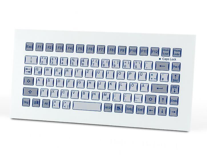 Компактная встраиваемая защищённая клавиатура TKF-085b-MODUL-PS/2-US/CYR