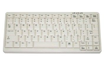 Компактная настольная клавиатура TKL-083-KGEH-WHITE-OEM-PS/2-US/CYR KL18253
