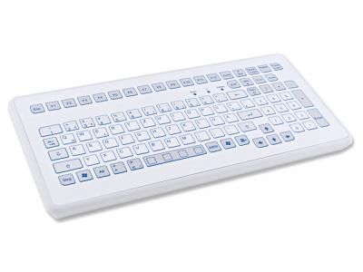 Компактная настольная промышленная клавиатура TKS-104c-KGEH-USB-US/CYR