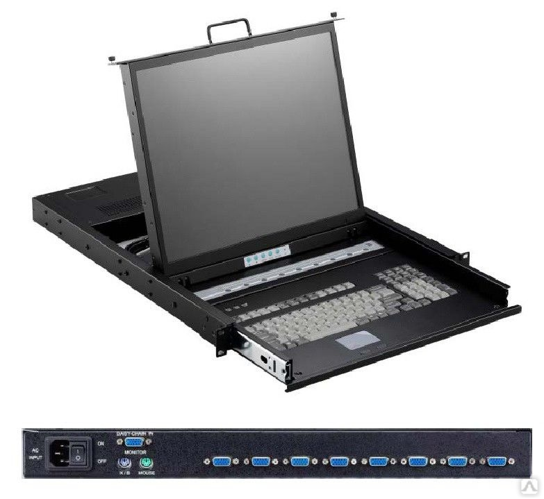 Rn-kvm17-m, kvm консоль выдвижная racknodе. Консоль в стойку 19. Kvm 19 в стойку. Полка консольная 19” с передним креплением 1u 19. Kvm 19 в стойку.