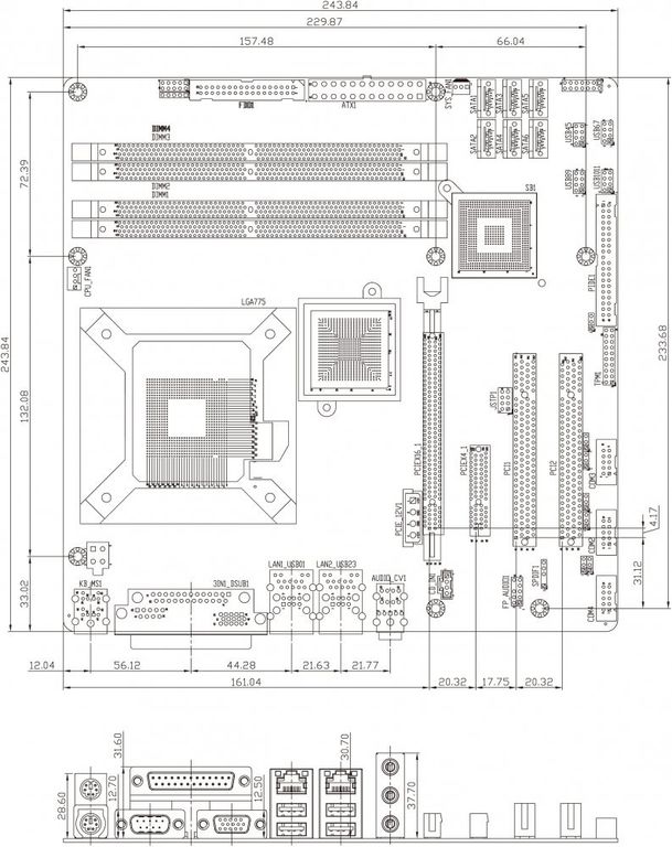 Чертеж корпуса itx - 93 фото