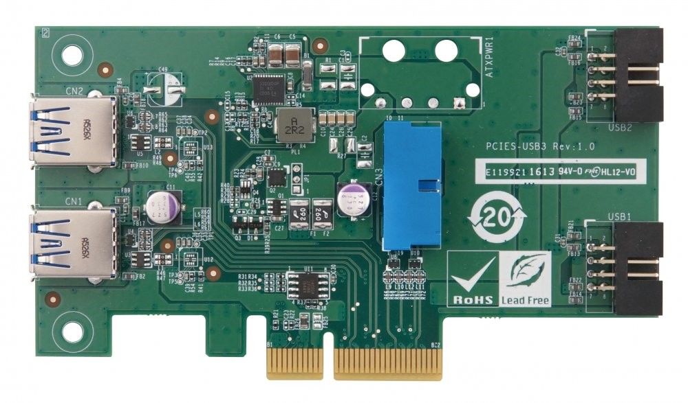 Плата PCIES-USB3 PCI Express Skylake для IMBA-Q170 / IMBA-C2360 PCIES-USB3