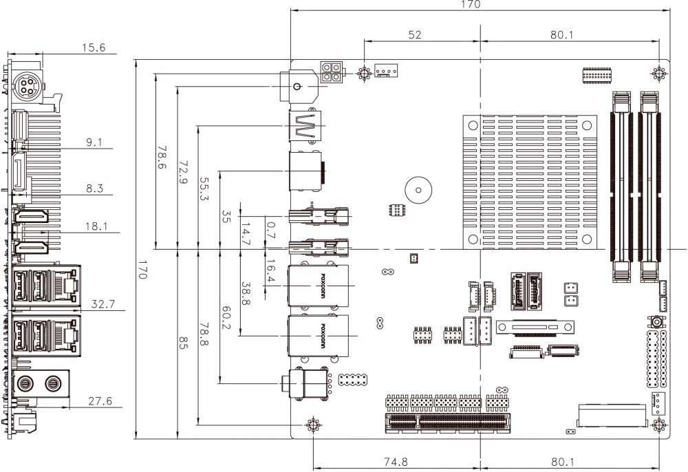 Чертеж корпус mini itx