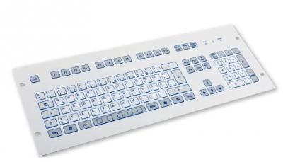 Промышленная 4U клавиатура в 19 стойку TKS-105c-FP-4HE-USB-US/CYR (KS19272)