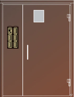 Дверной блок VIZIT-ДСНМЦ-13-Пр(Лв)-С1 со стеклопакетом 