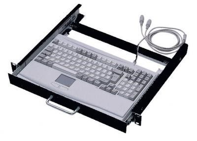 Выдвижная клавиатура,1U, чёрного цвет, PS/2 MK-KTP5AB-EN-RS