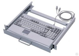 Выдвижная клавиатура, тачпад,1U, белого цвет, PS/2 MK-KTP5AW-EN-RS 