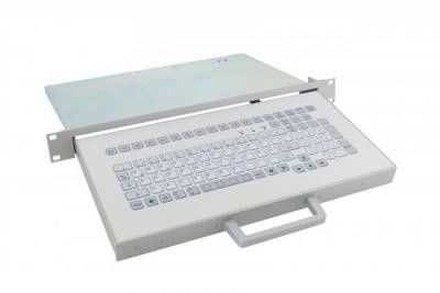 Выдвижная промышленная клавиатура TKS-104c-SCHUBL-PS/2-US/CYR
