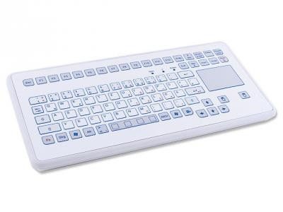 Настольная промышленная клавиатура TKS-088c-TOUCH-KGEH-USB-US/CYR
