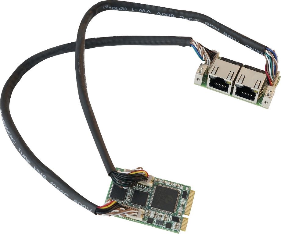 Модуль Mini-PCIe с 2x LAN Ports, 1x Universal Bracket