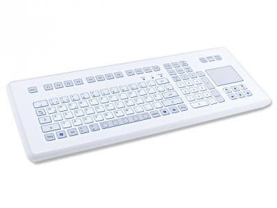 Настольная промышленная клавиатура TKS-105c-TOUCH-KGEH-USB-US/CYR