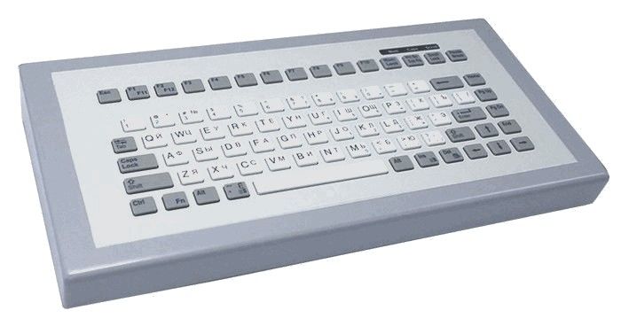 Настольная силиконовая клавиатура TKG-083b-MGEH-PS/2-US/CYR