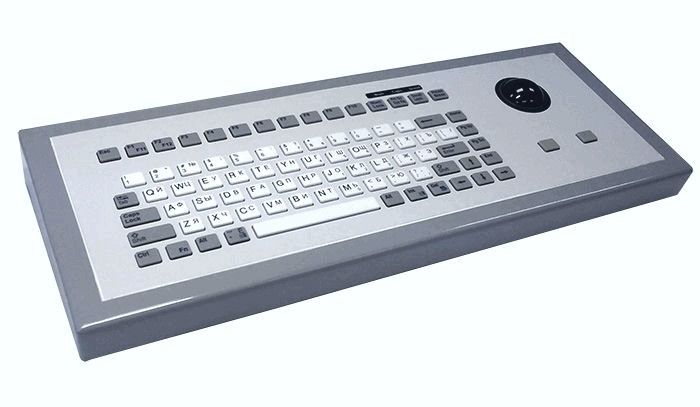 Настольная силиконовая клавиатура TKG-083b-TB38-MGEH-USB-US/CYR