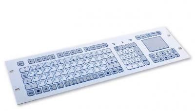 Промышленная 3U клавиатура в 19 стойку TKS-105c-TOUCH-FP-3HE-PS/2-US/CYR