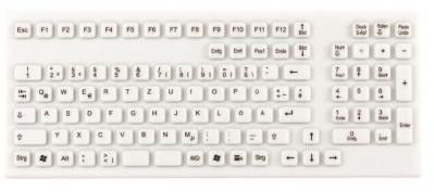 Силиконовая клавиатура TKG-106-IP68-WHITE-USB-US/CYR