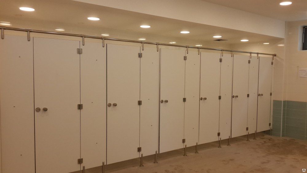 Туалетные кабинки HPL для офисных и торговых помещений