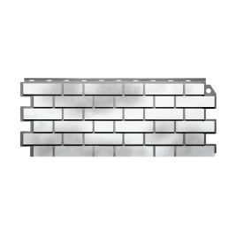 Фасадная панель Fineber Кирпич 3Д, Белый