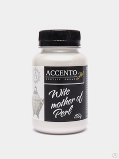 Краска декоративная Белый перламутр 0,15 кг АКЦЕНТО #1