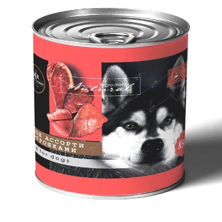Корм для собак Secret Премиум Мясное ассорти с потрошками консервы 340 г (12) 45132