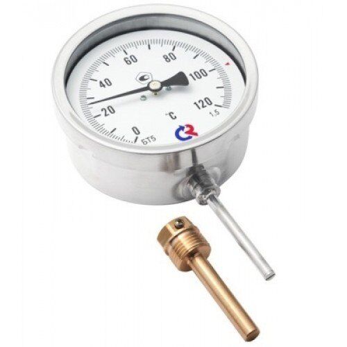Термометр биметаллический БТ-100-100 0 + 150-1,5-О
