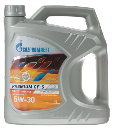 Синтетическое Масло моторное Gazpromneft Premium JK 5w30 API SN, ILSAC GF-5 4 л