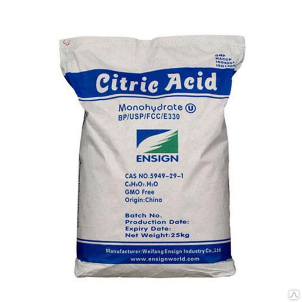 Citric acid Monohydrate (лимонная кислота (моногидрат), e330) - 1 кг