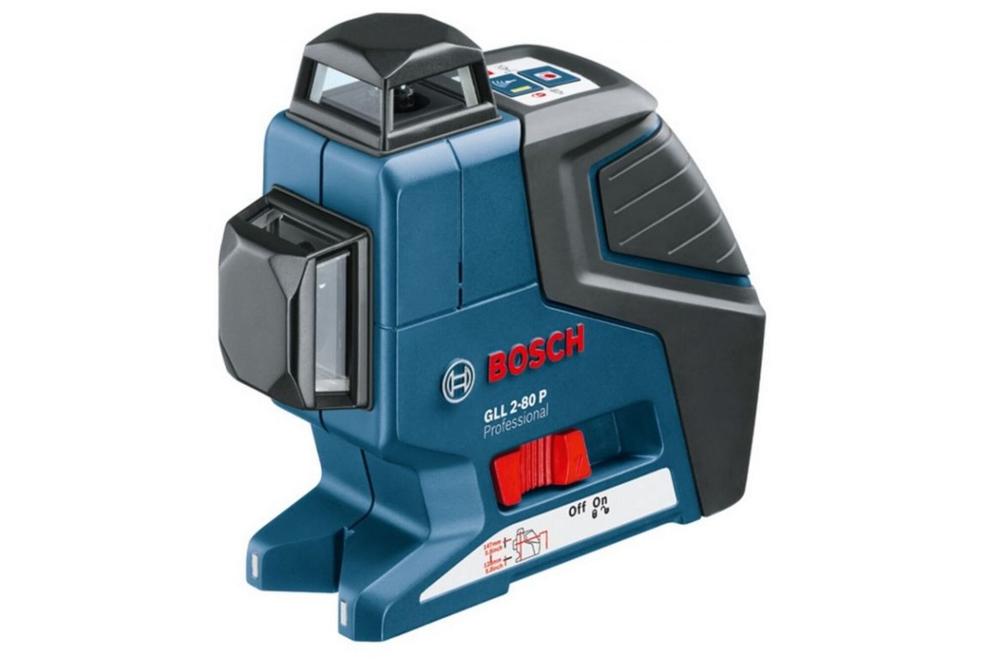 Линейный лазерный нивелир Bosch GLL 2-80 P + вкладка под L-Boxx 0.601.063.204
