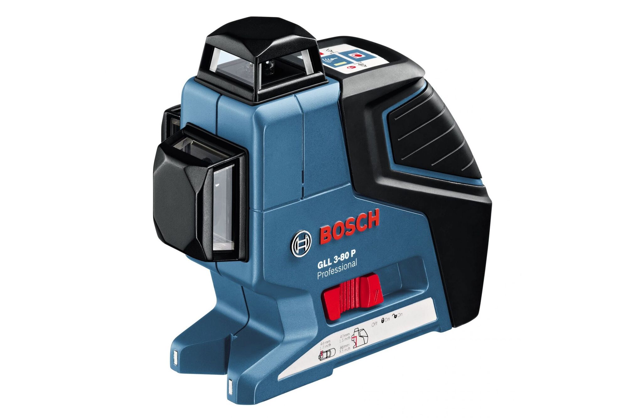 Линейный лазерный нивелир Bosch GLL 3-80 P + настенное крепление BM1 0.601.063.307