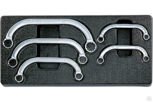 Набор двойных накидных ключей HONITON STARTER в ложементе, 5 предметов, IK-HMW0050C 