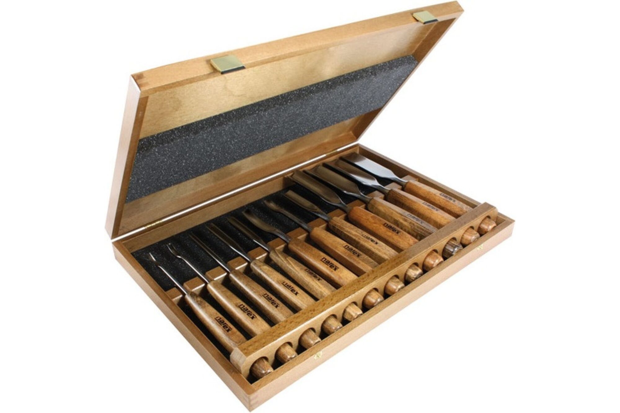 Набор из 12 резцов с деревянной ручкой в коробке NAREX Profi 868100 Narex