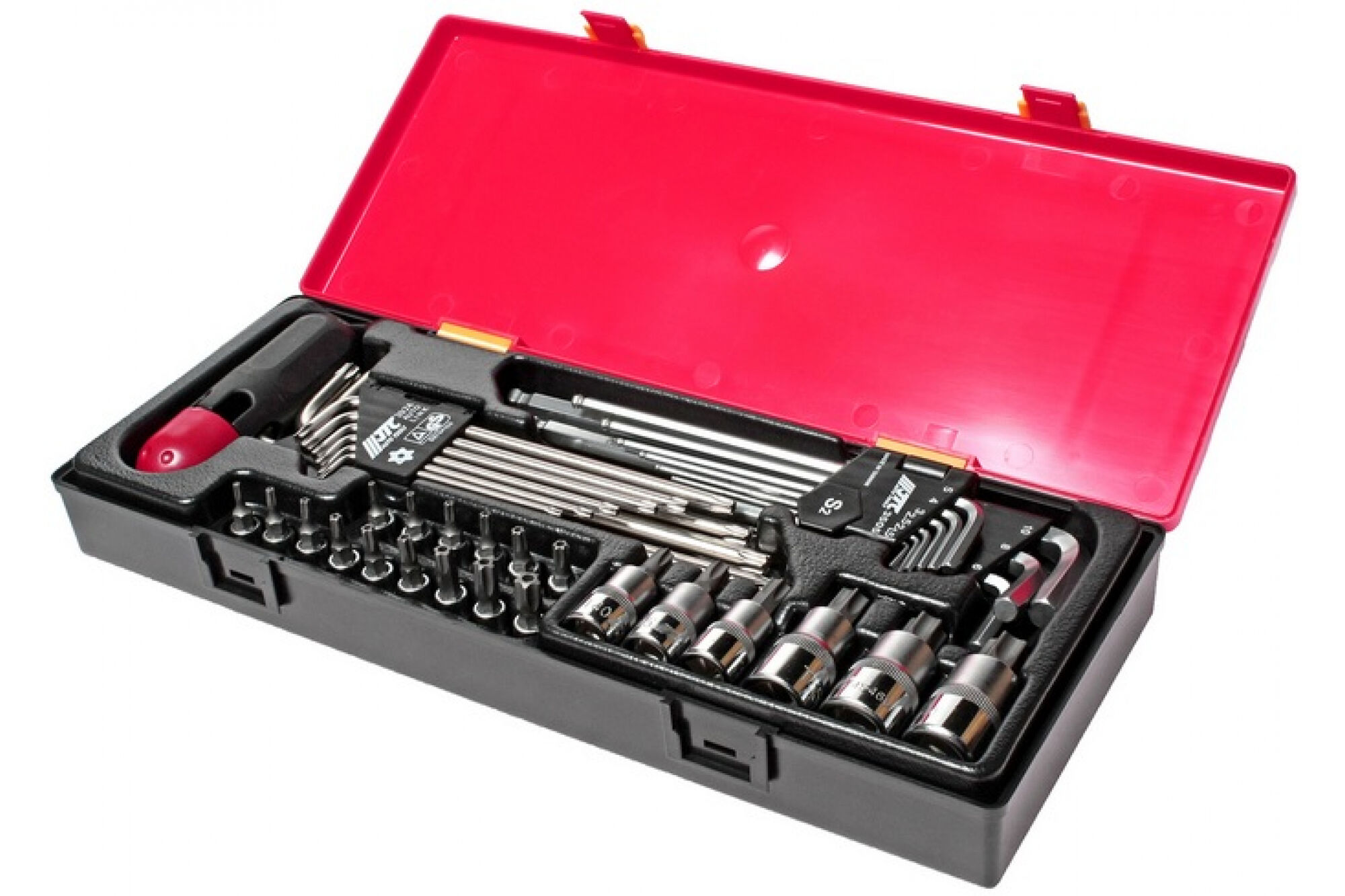 Набор инструментов TORX, HEX ключи, головки в кейсе 40 шт JTC-K1401