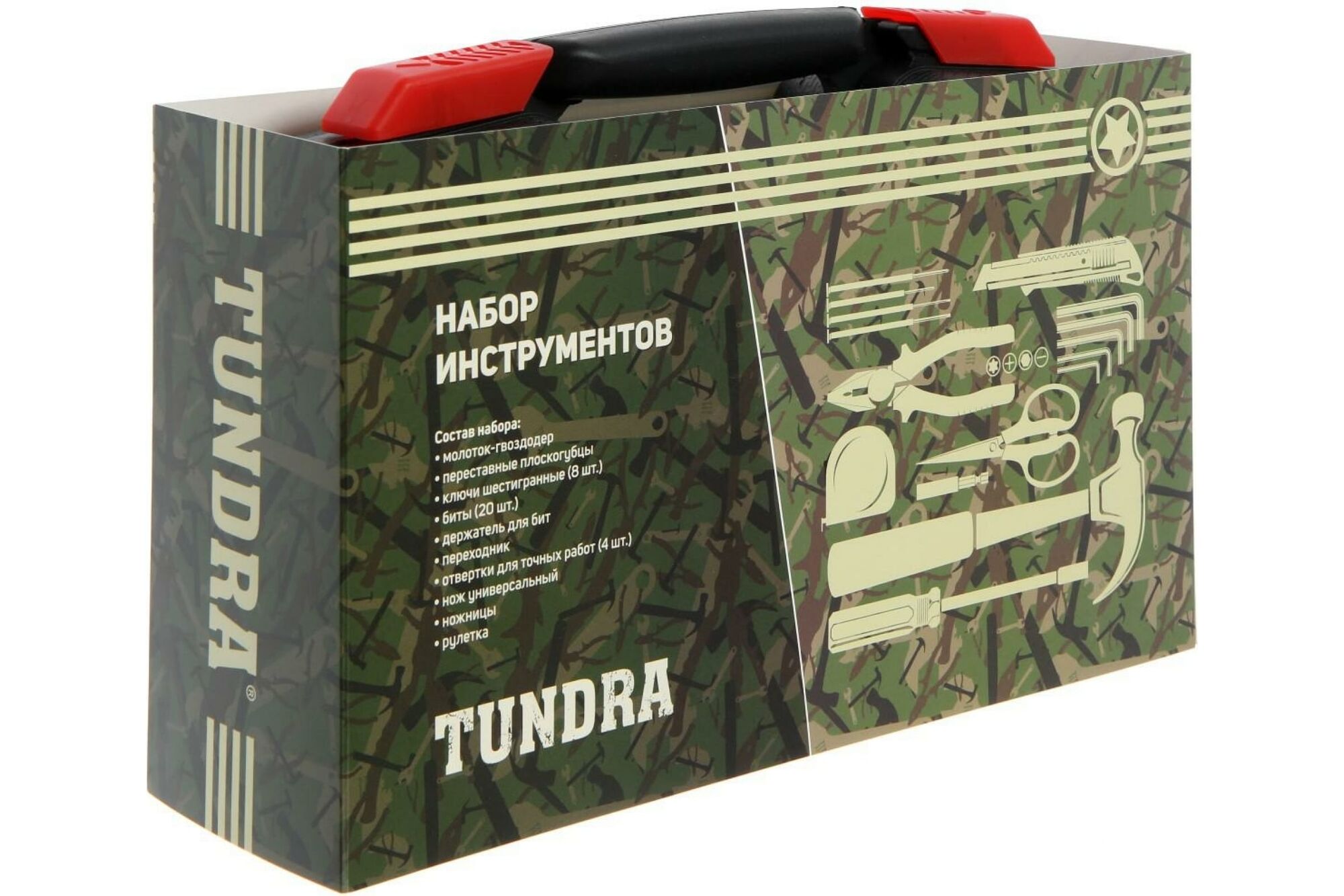 Набор инструментов в кейсе TUNDRA подарочная упаковка, универсальный, 39 предметов 5367820 2