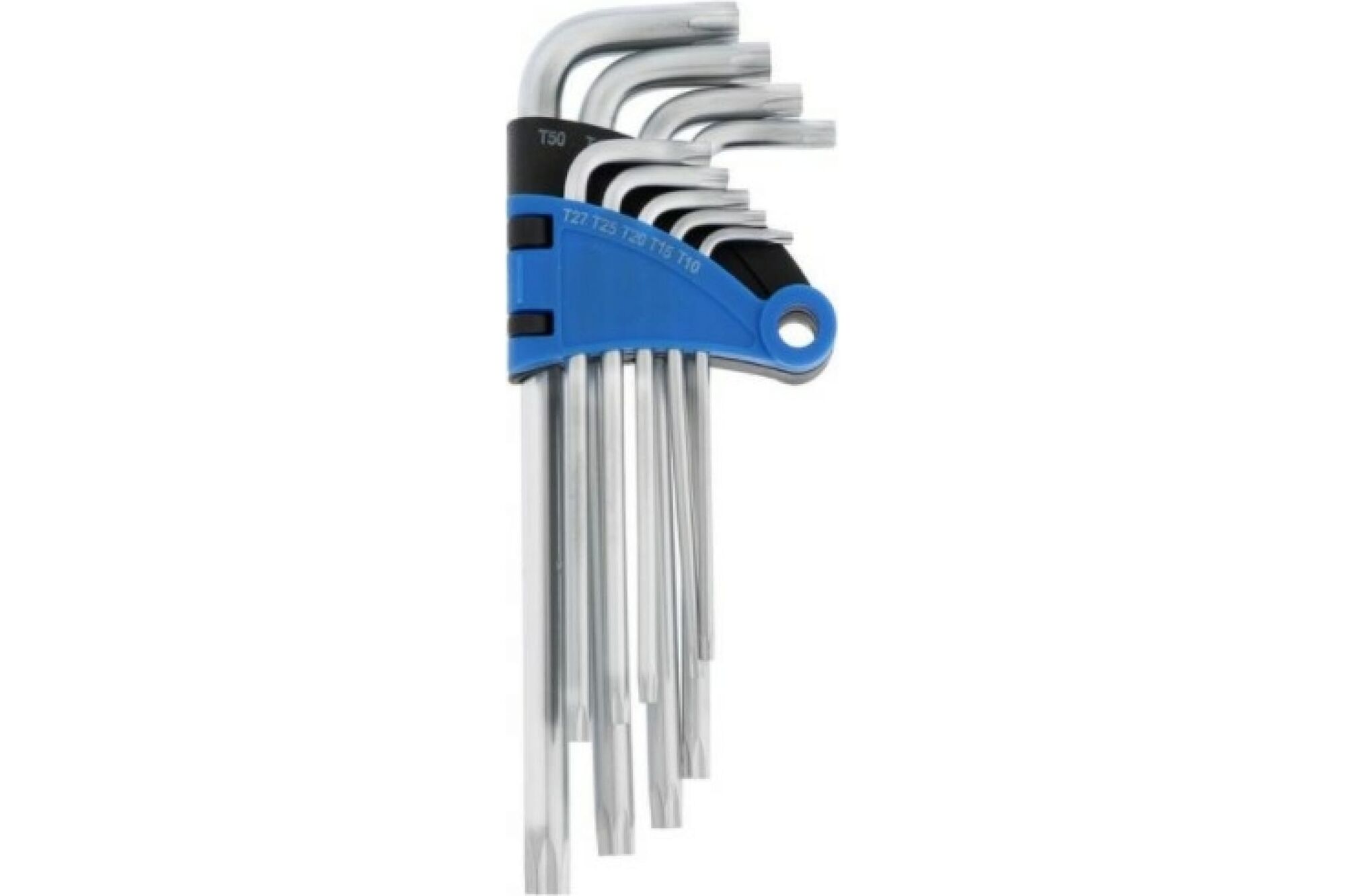 Набор ключей TUNDRA TORX Tamper, удлиненные, CrV, TT10 - TT50, 9 шт. 2354396