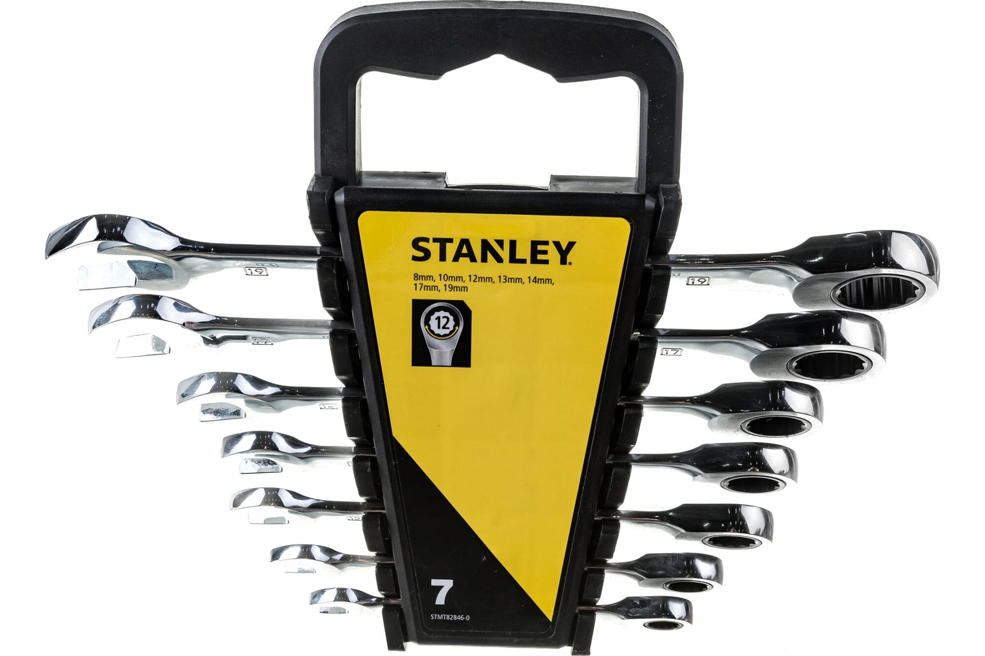 Набор комбинированных ключей Stanley 7 шт, с храповым механизмом STMT82846-0