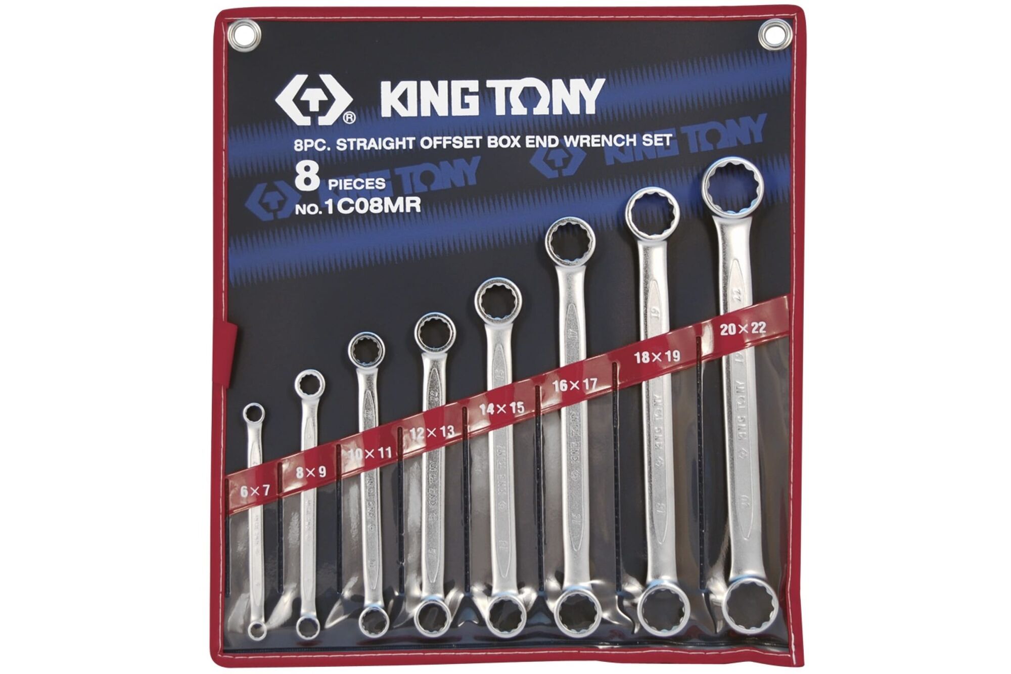 Набор накидных ключей 6-22мм 8 шт KING TONY 1C08MR