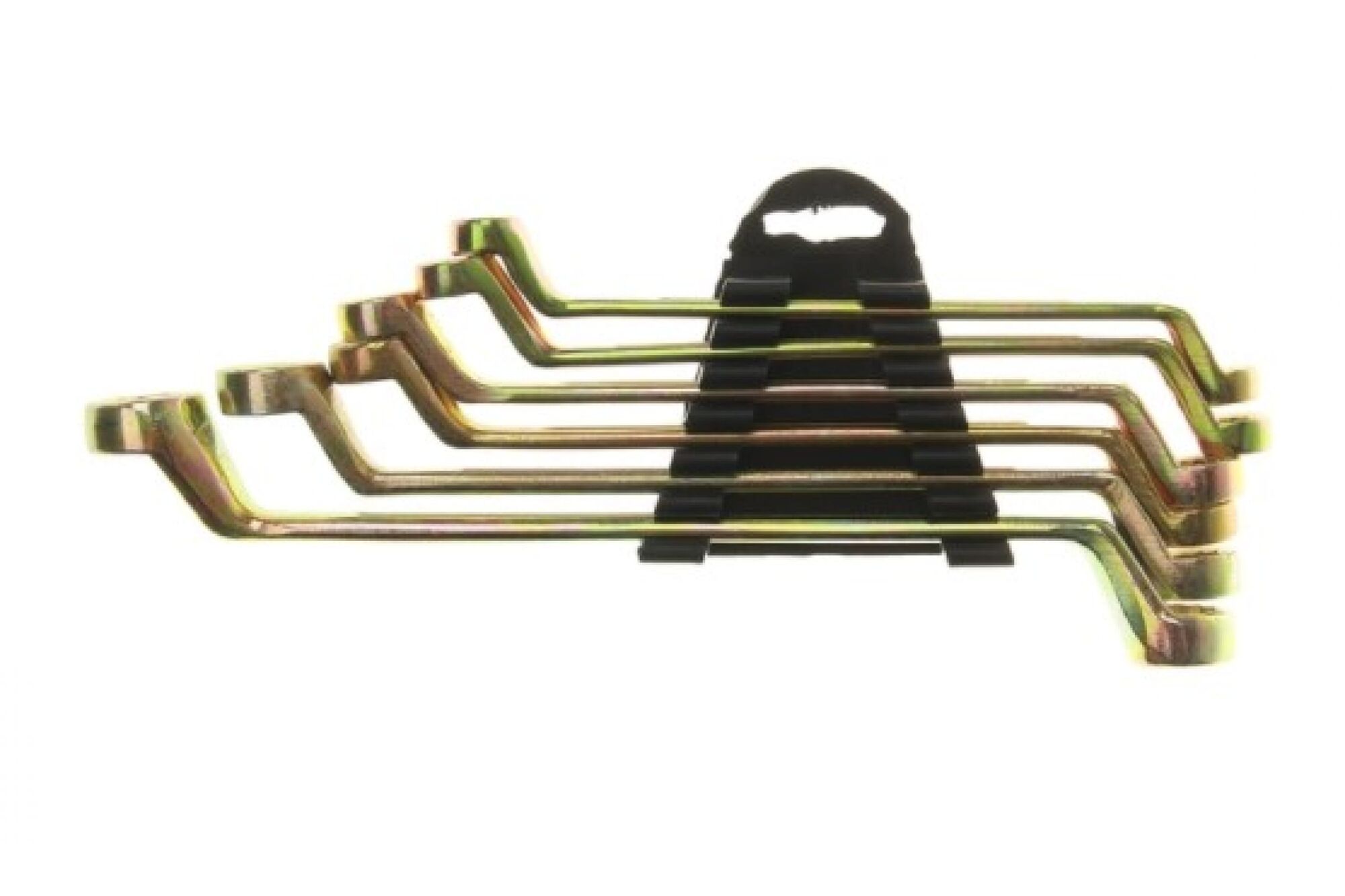 Набор накидных коленчатых ключей в холдере TUNDRA желтый цинк, 8 - 19 мм, 6 шт. 878116