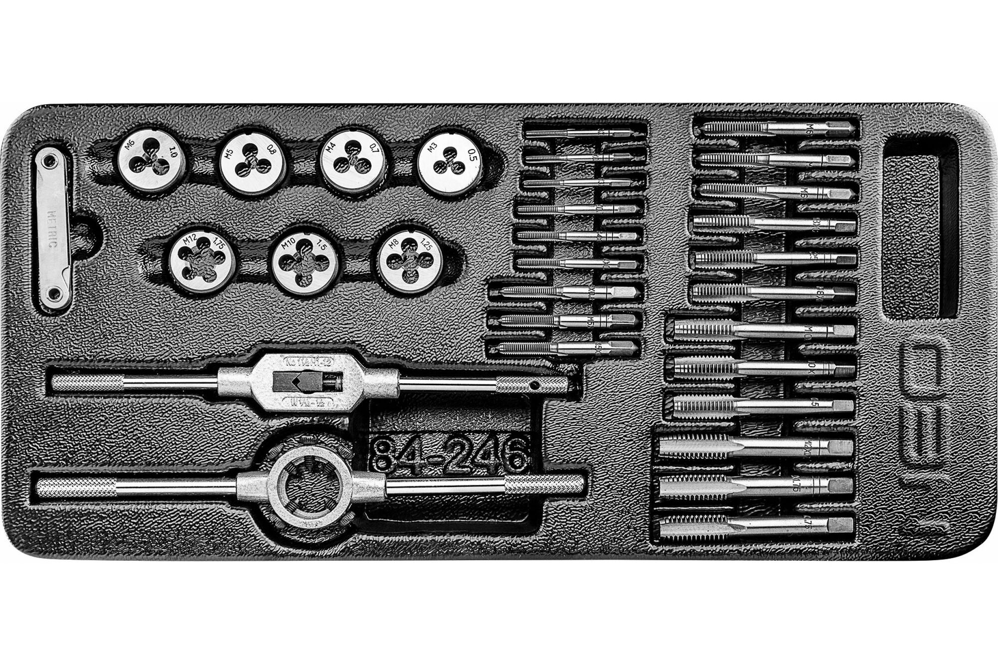 Набор плашек и метчиков, HSS, 31 шт. NEO Tools 84-246