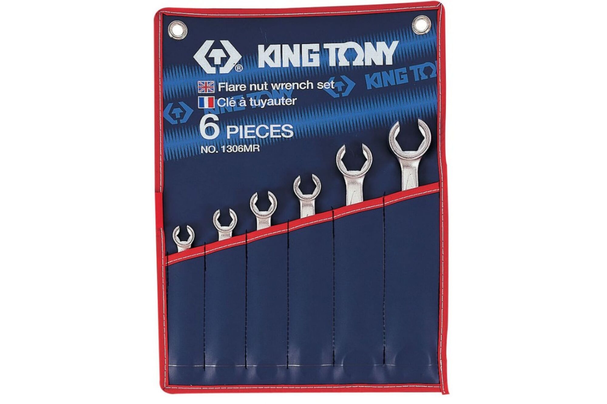 Набор разрезных ключей (8-22 мм, 6 предметов) KING TONY 1306MR