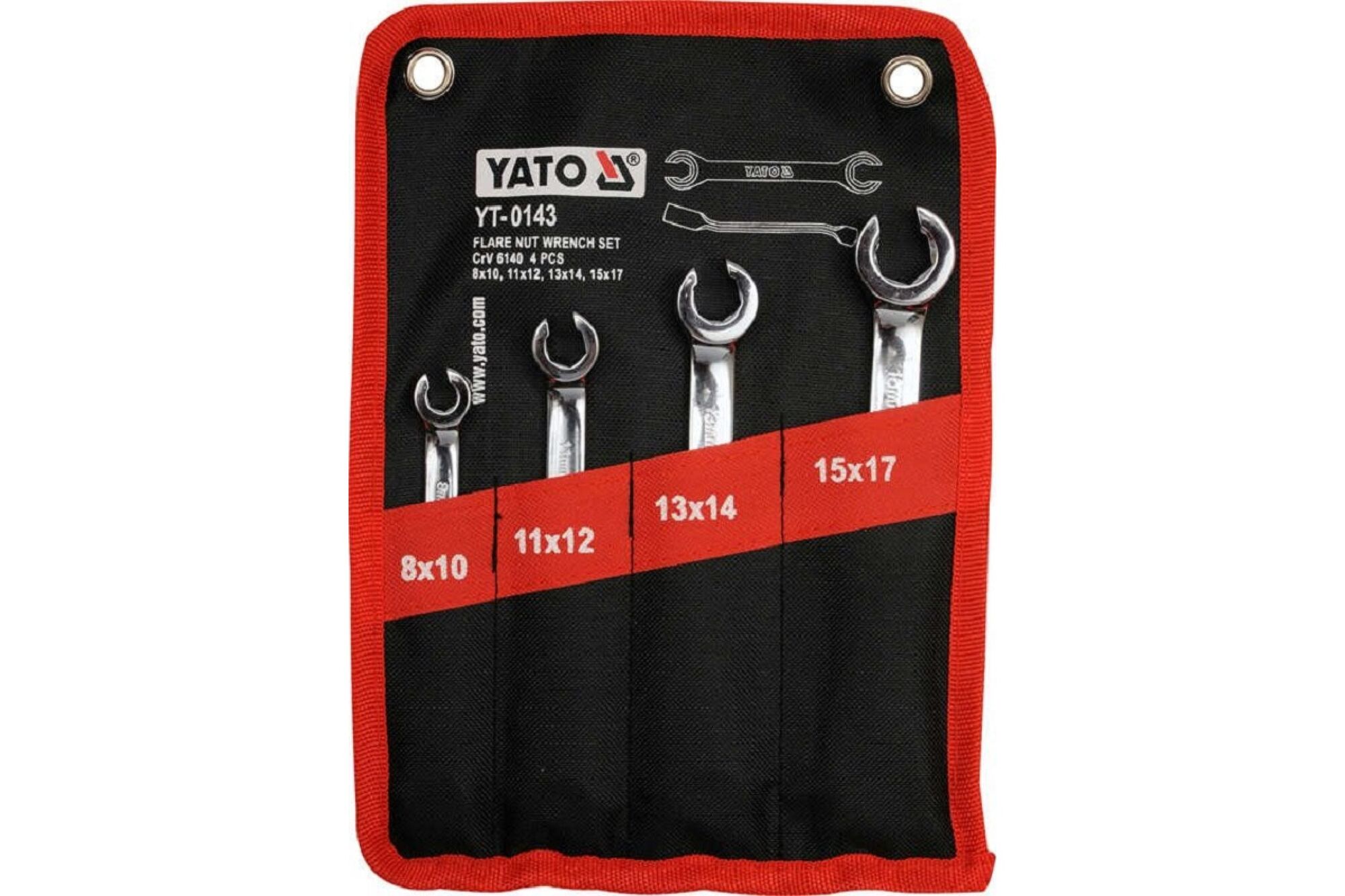 Набор разрезных ключей YATO 4 пр YT-0143