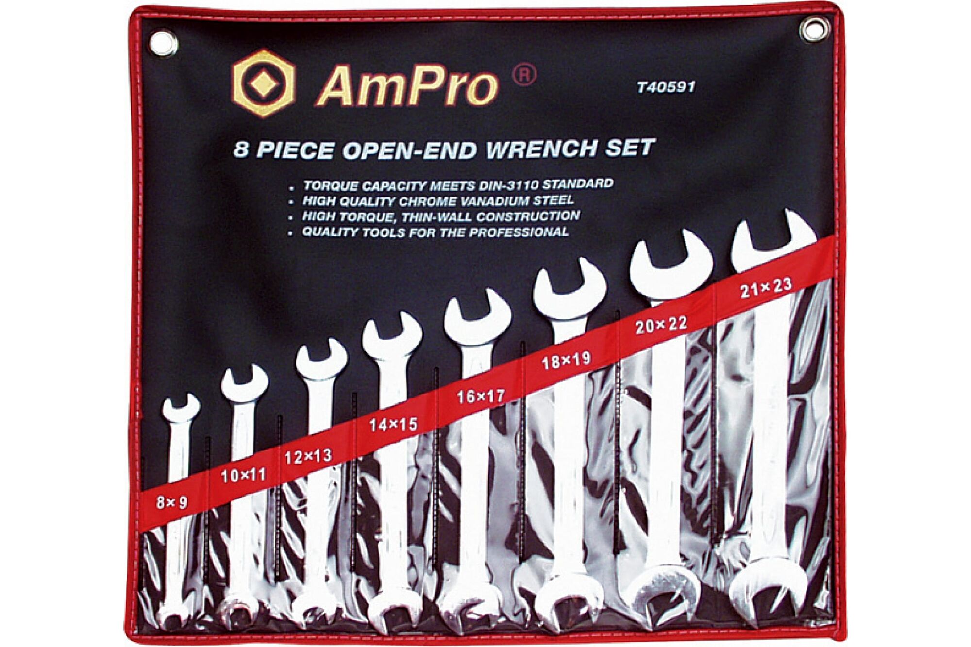 Набор рожковых ключей 12 предметов 6-32 мм AmPro T40592