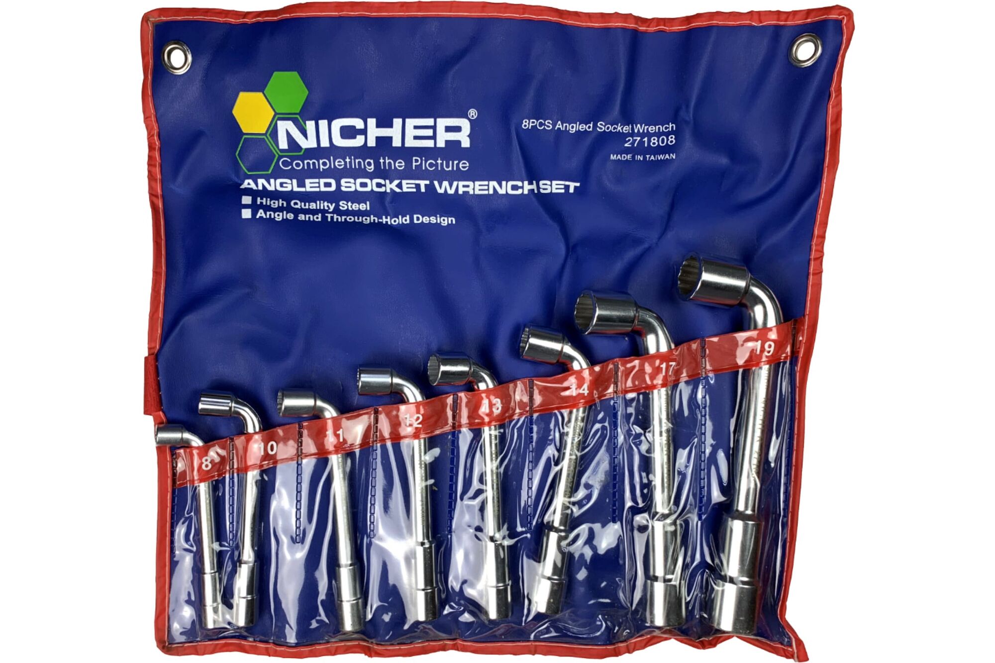 Набор угловых торцевых ключей NICHER 8 шт 271808C